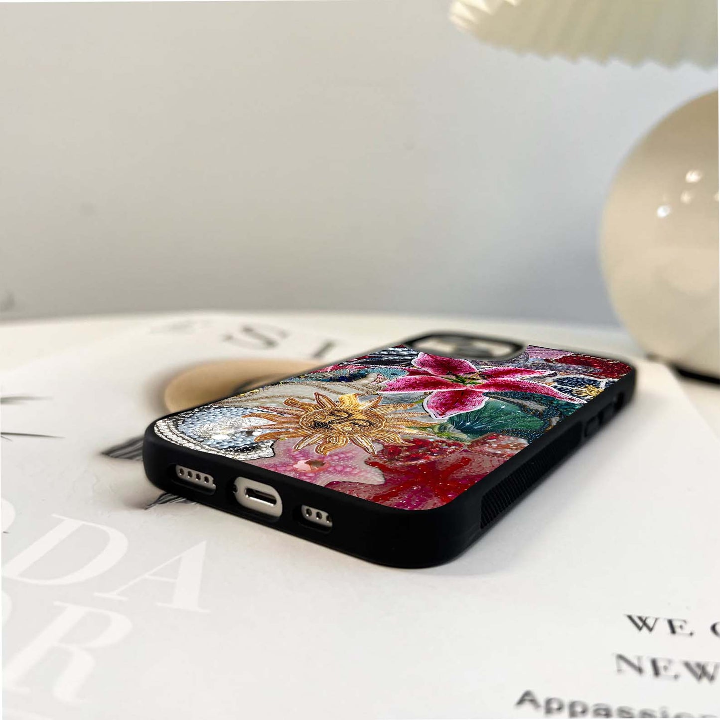 Beaded Garden Fantasy Glass Case