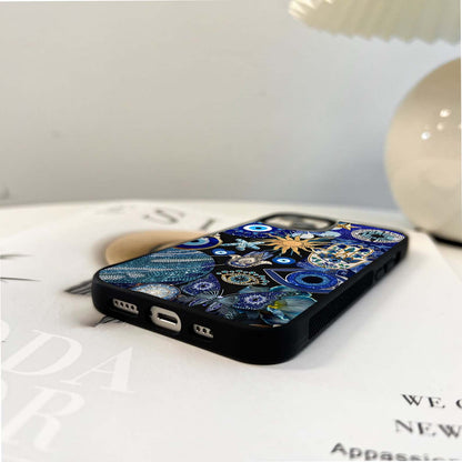 Evil Eye Charm Mix Glass Case