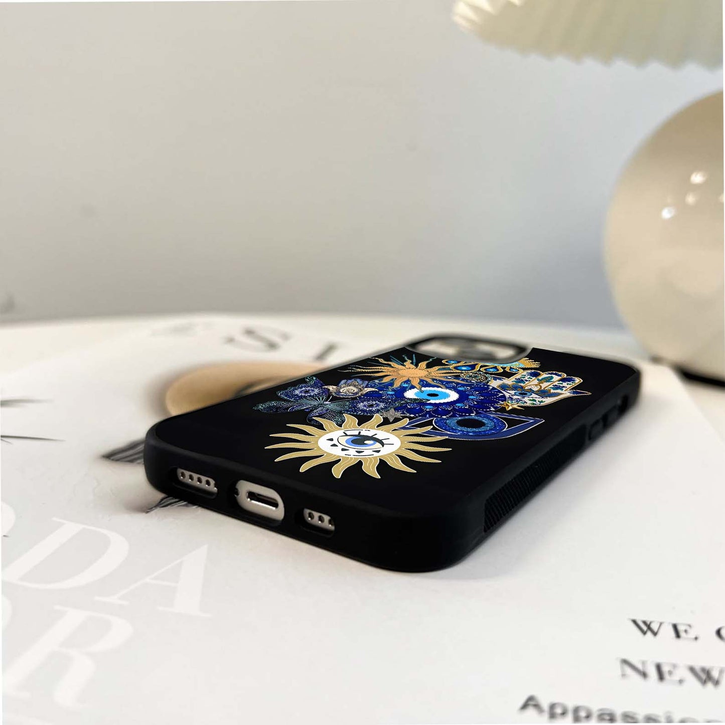 Evil Eye Charm Vibes Glass Case