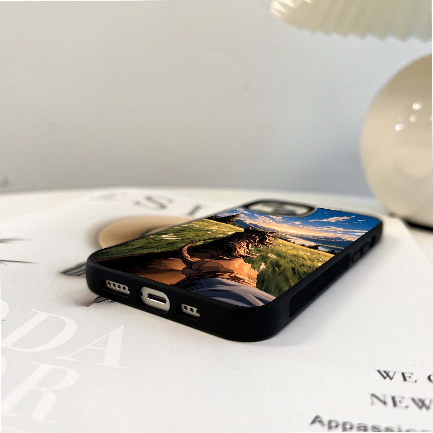 Fast Runing Horse Glass Case