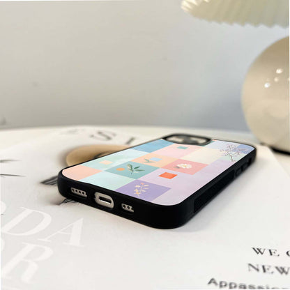 Grid of blocks Glass Case