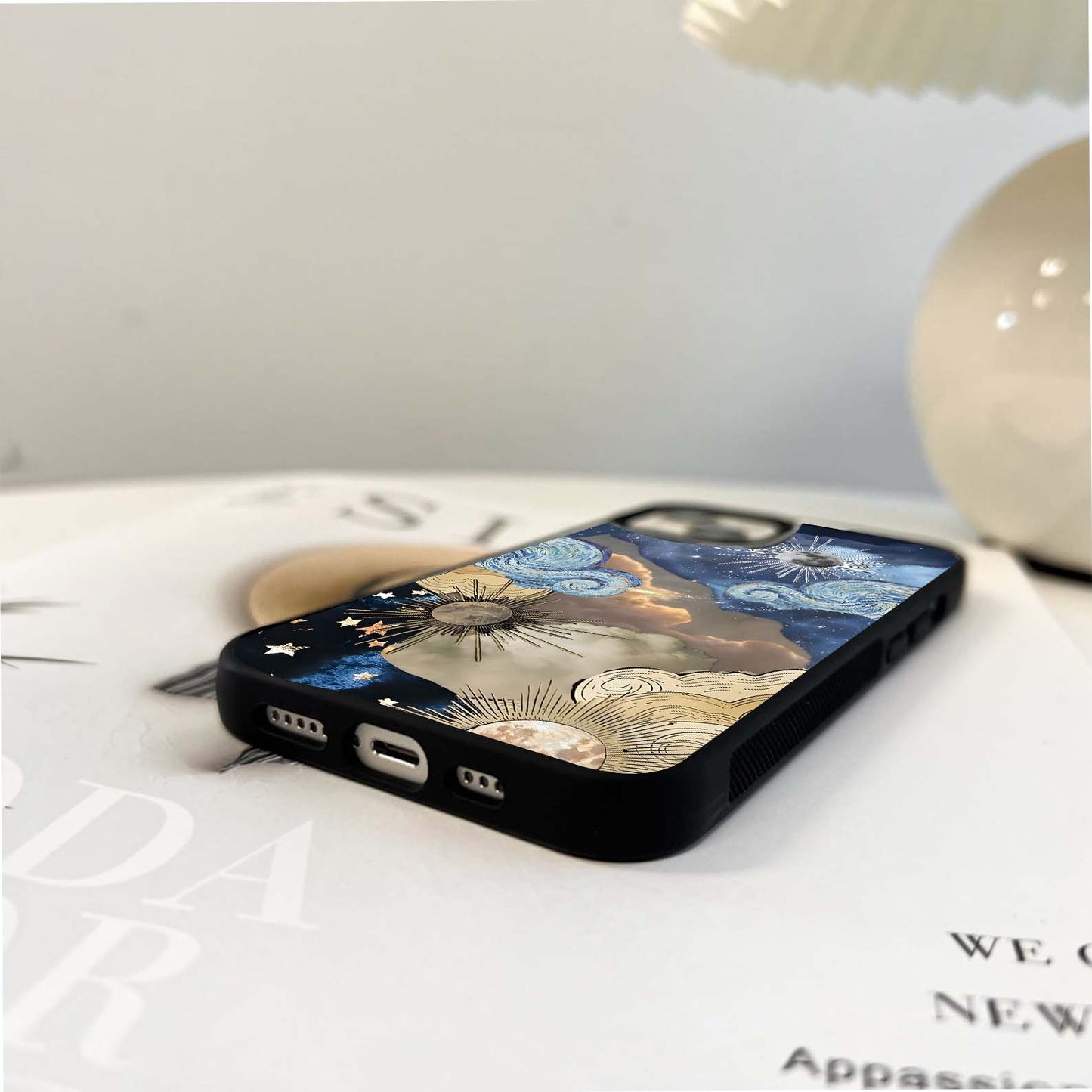 Galactic Sky Swirl Glass Case