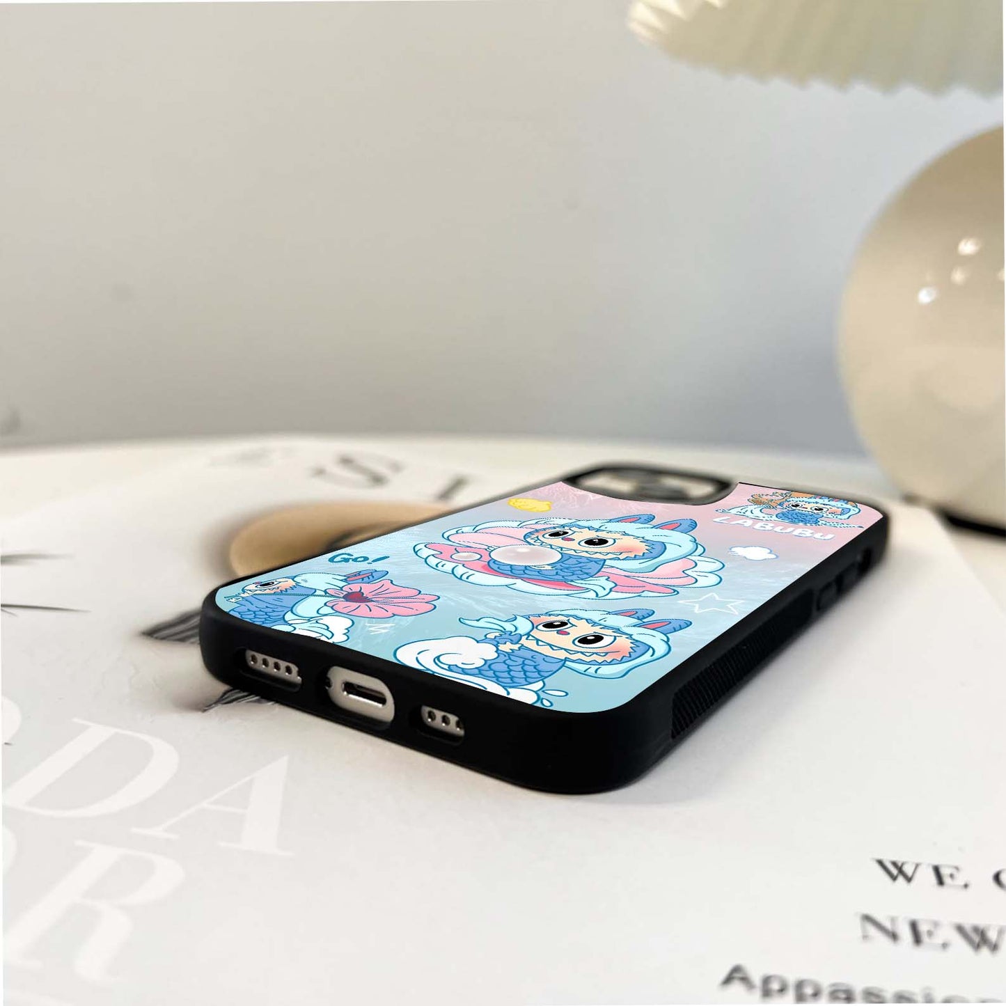 Bounce Vibe Labubu Glass Case