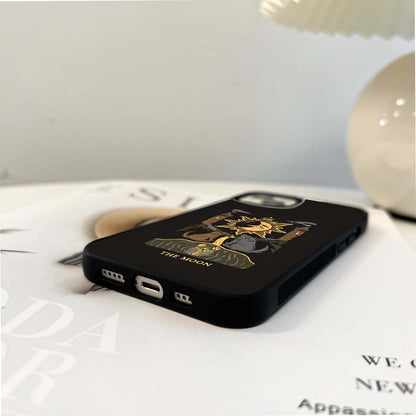 Tarot-style moon Glass Case