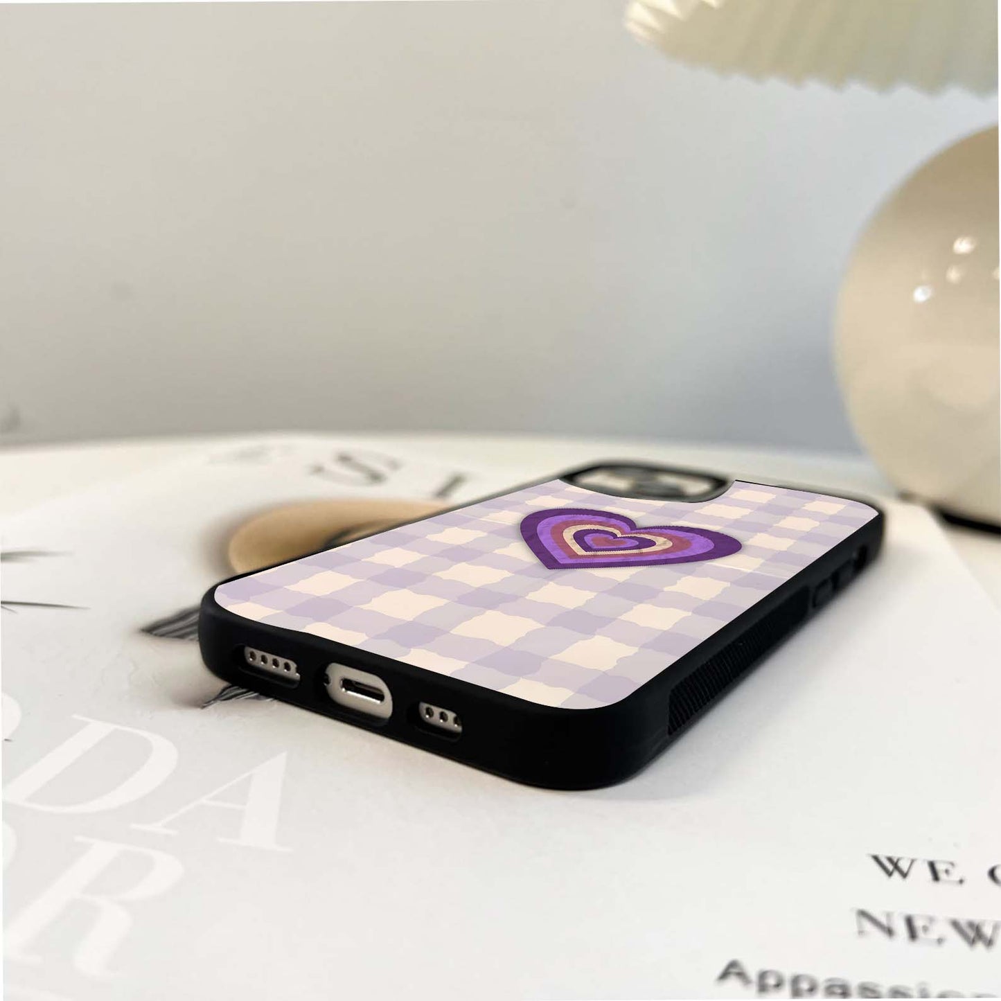 Purple Heart Layers Glass Case