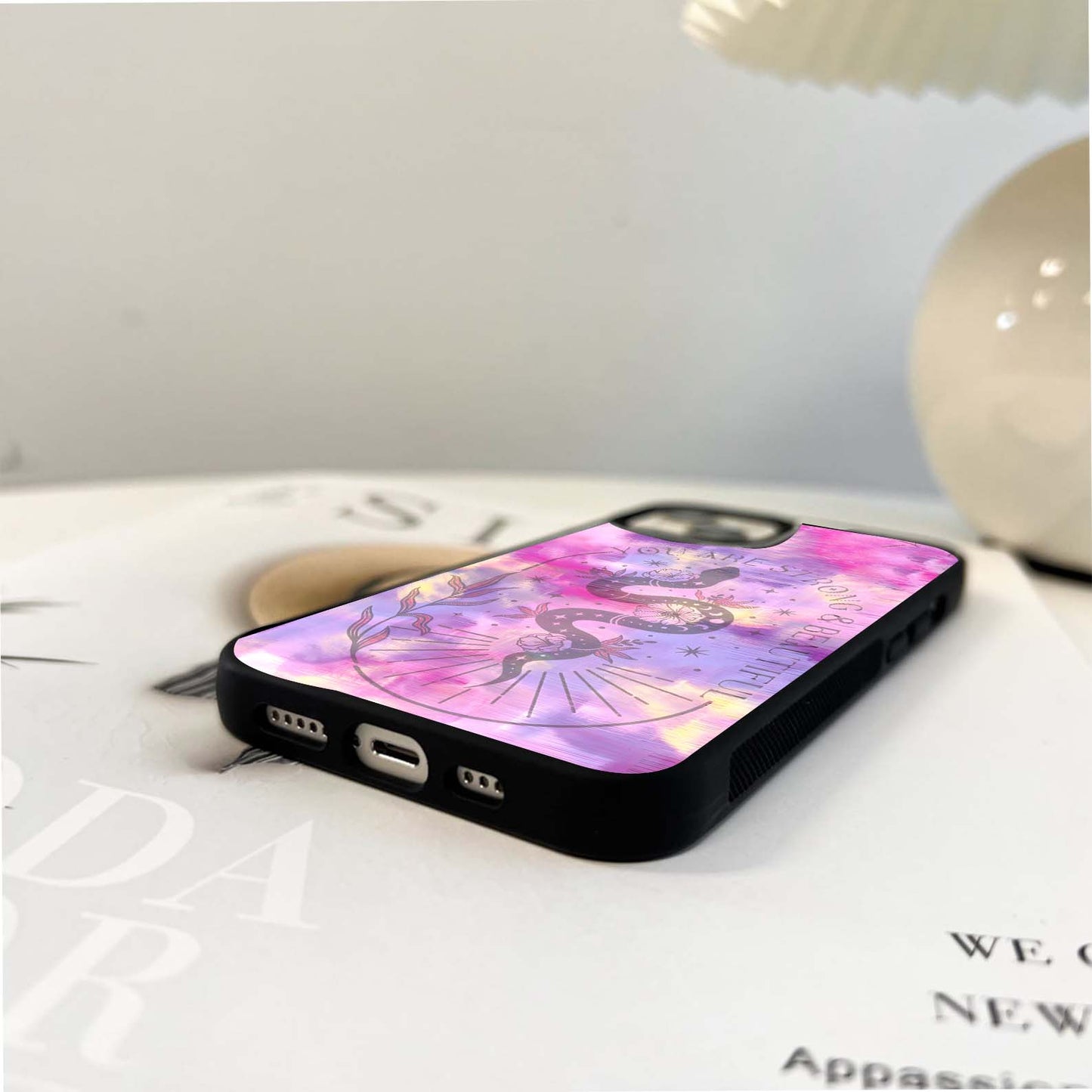 Celestial Snake Glass Glass Case