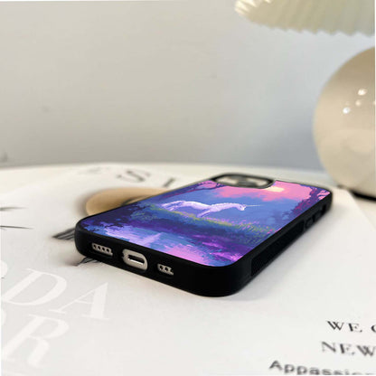 Mystic Unicorn Sunset Glass Case