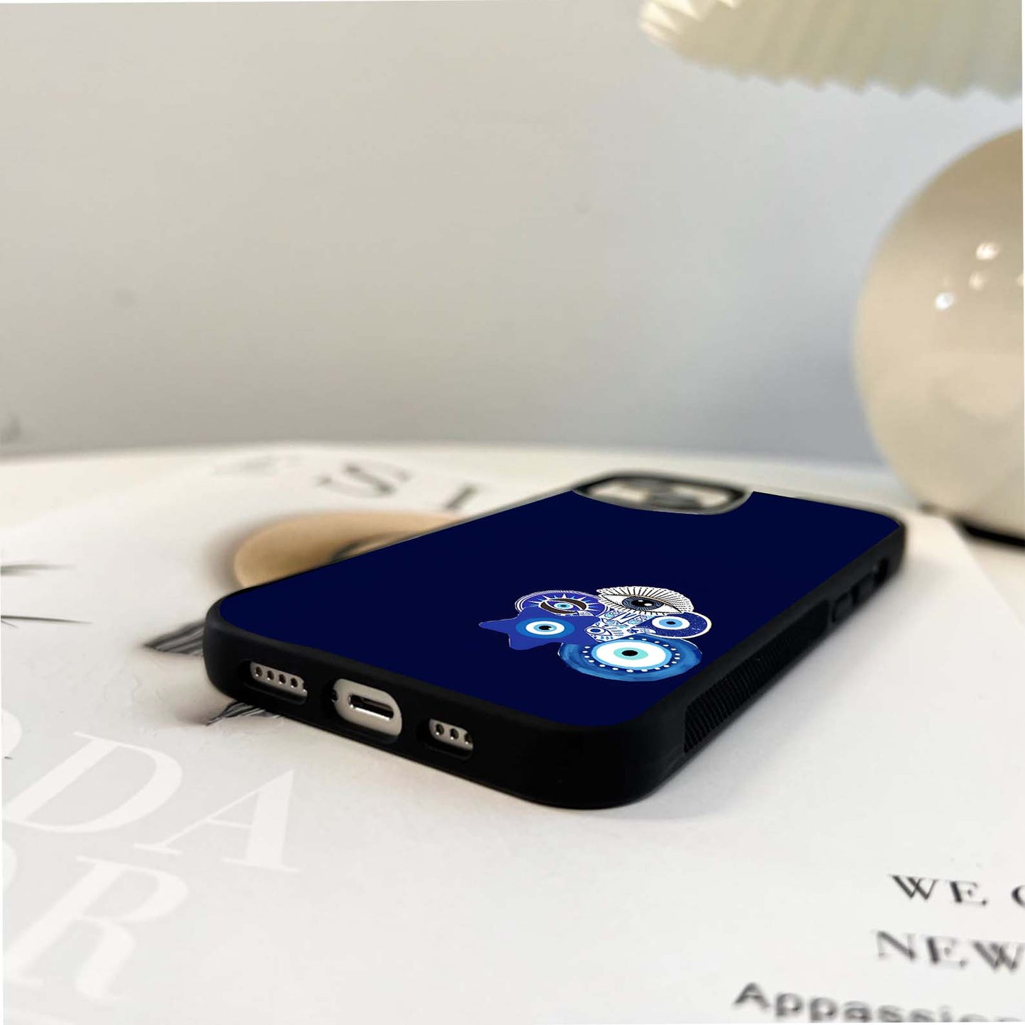 Evil Eye Charm Glass Case