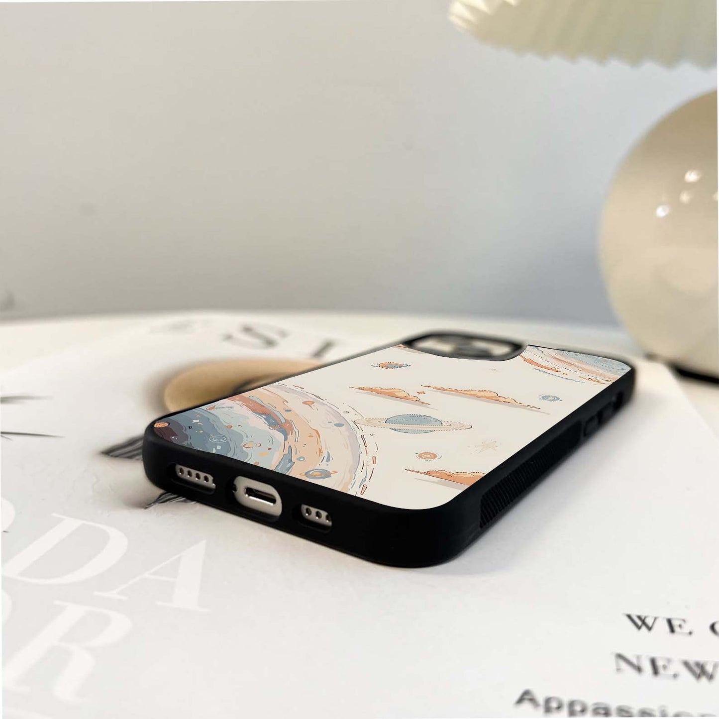 Pastel Planet Whirl Glass Case