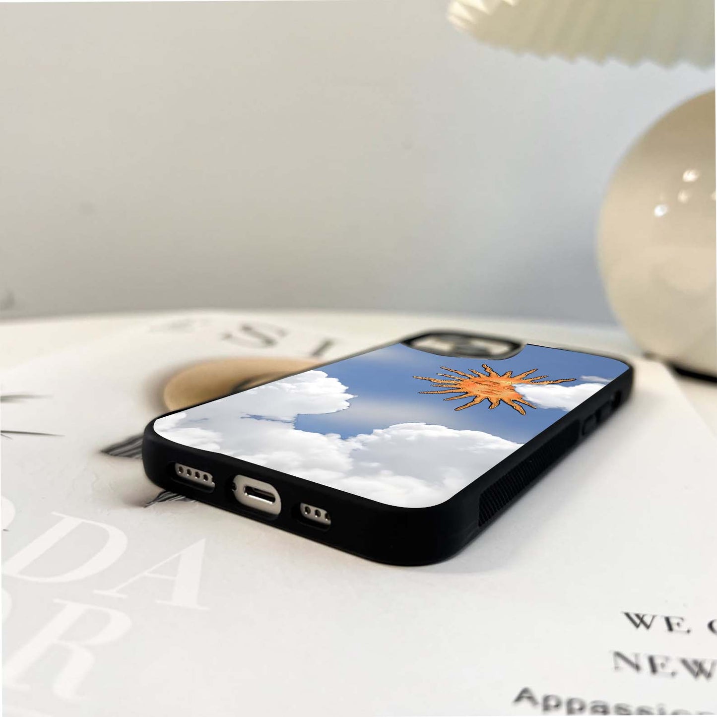 God Sun With Cloud Glass Case