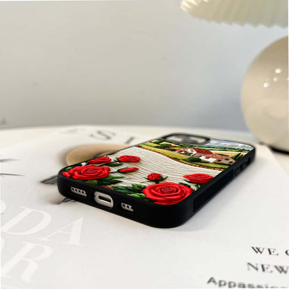 Rustic Rose Haven Glass Case