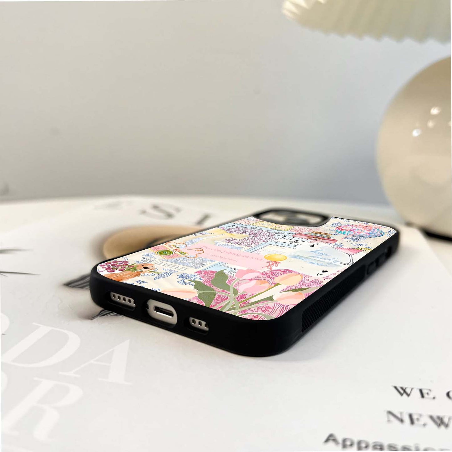 Girly Quotes Disco Ball Glass Case