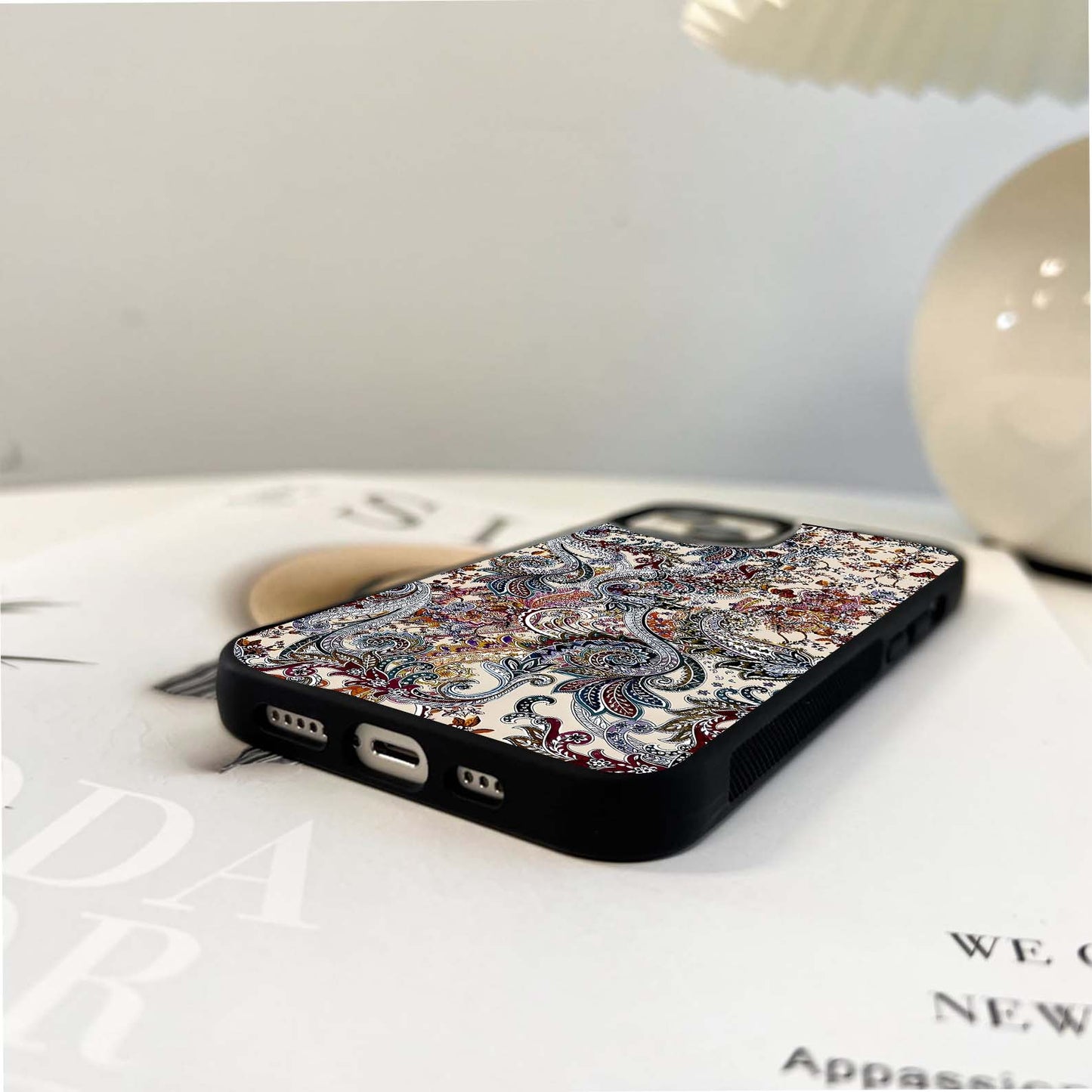 Boho Bloom Swirl Glass Case