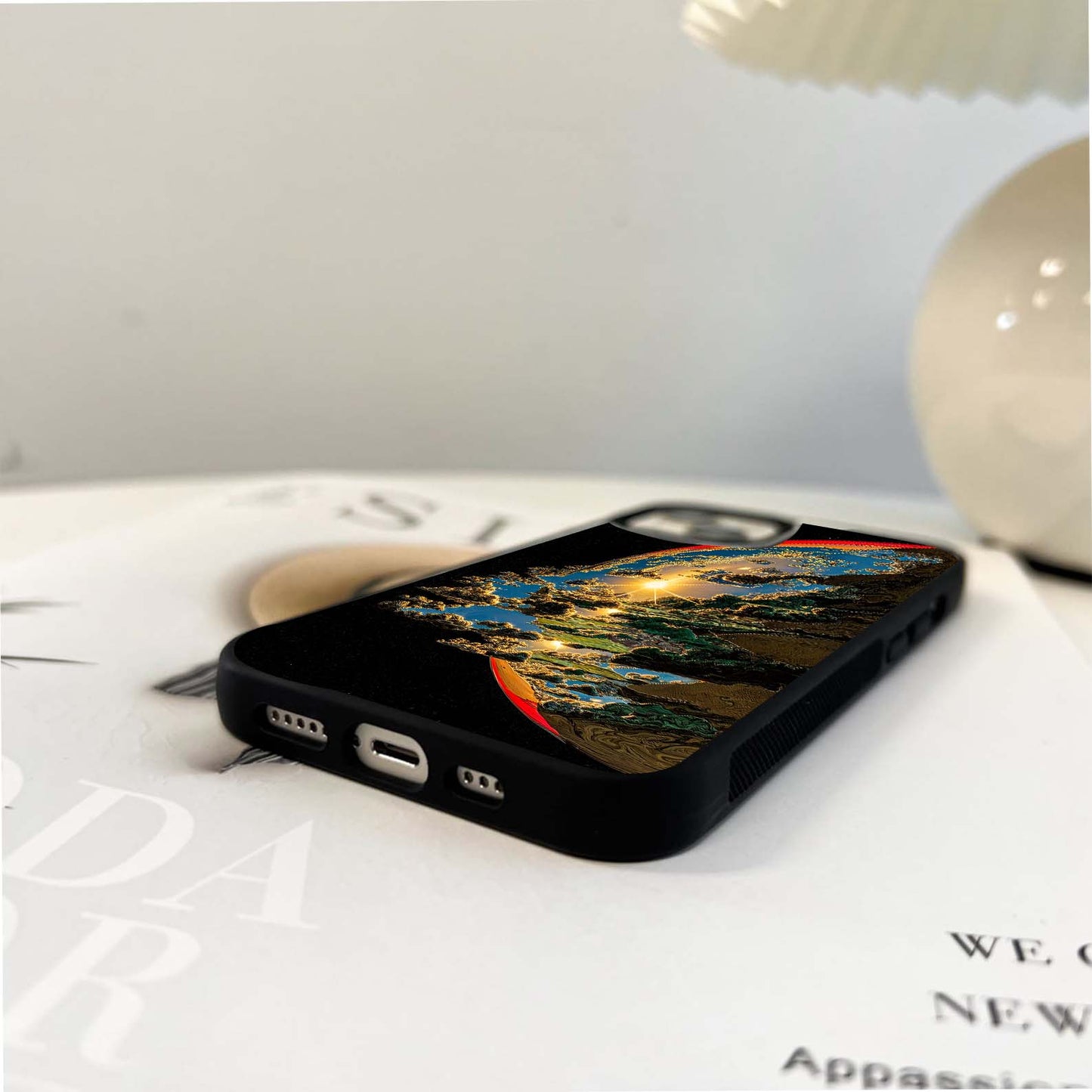 Sunrise Bursting Glass Case