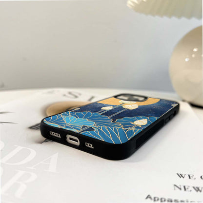 Moonlit Lotus Bloom Glass Case