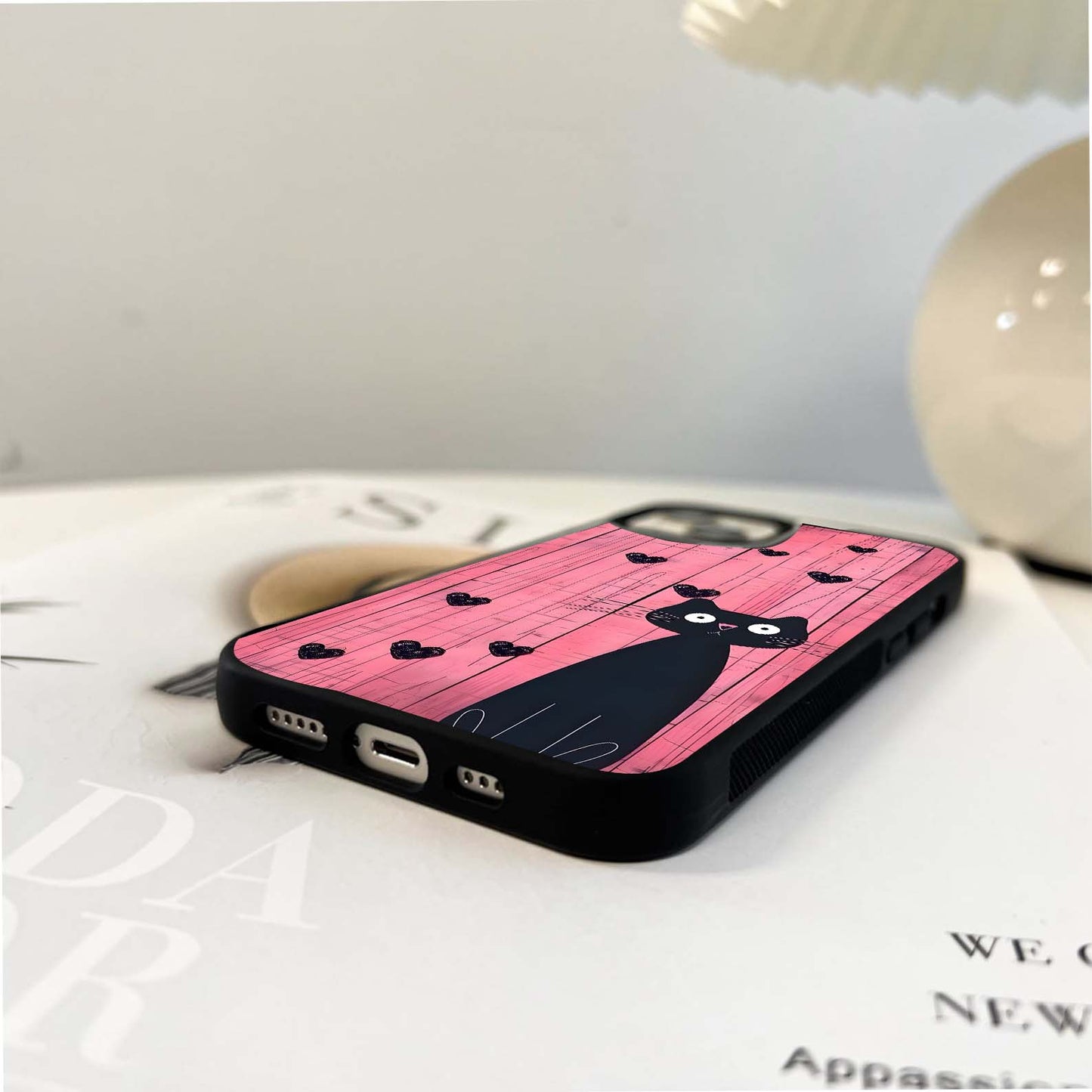 Lunar Dream Cat Glass Case