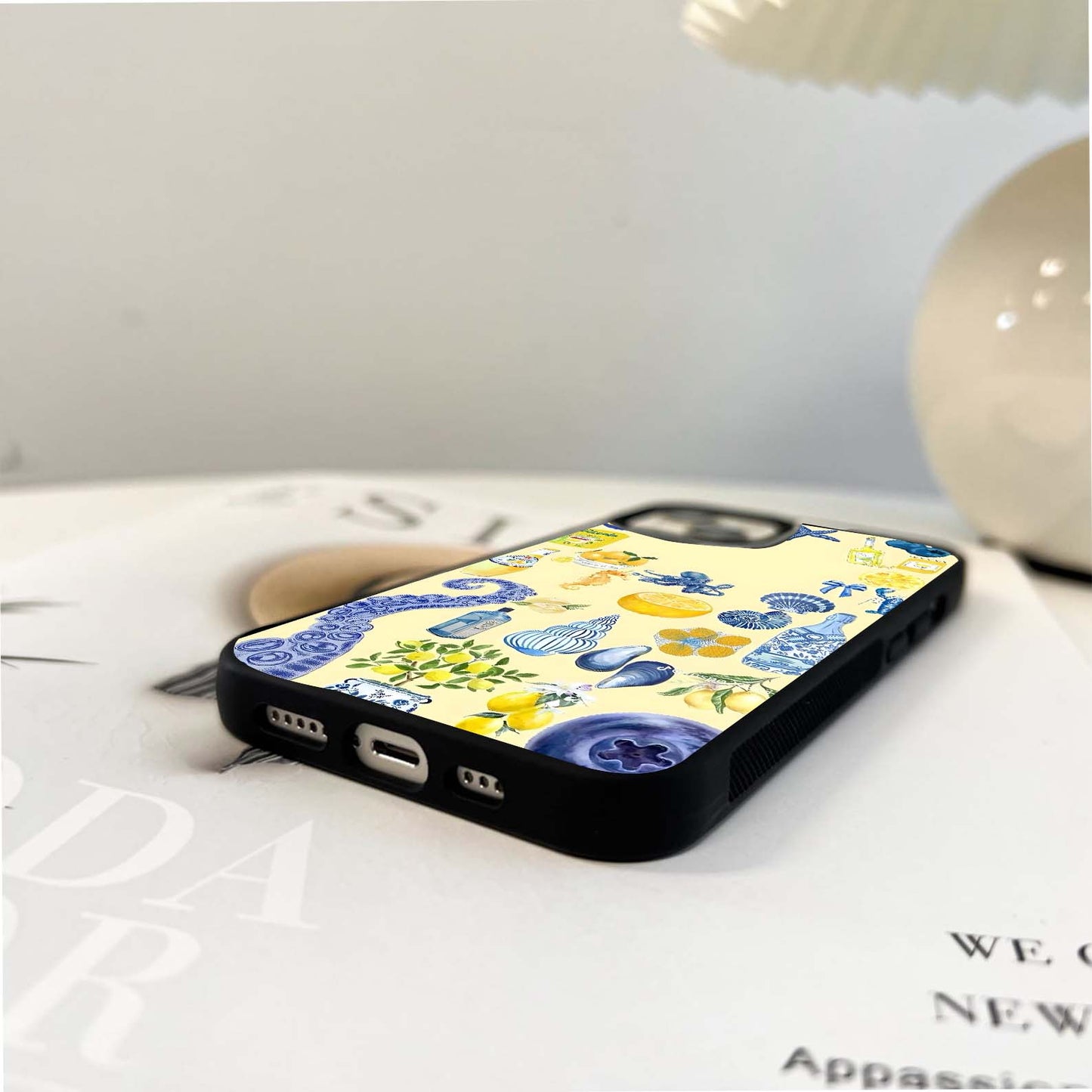 Yellow Summer Mood Glass Case