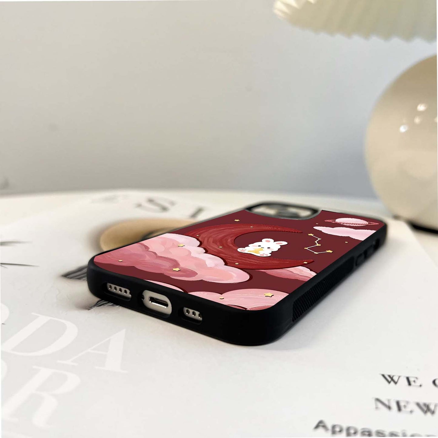 Starlit Bunny Glass Case