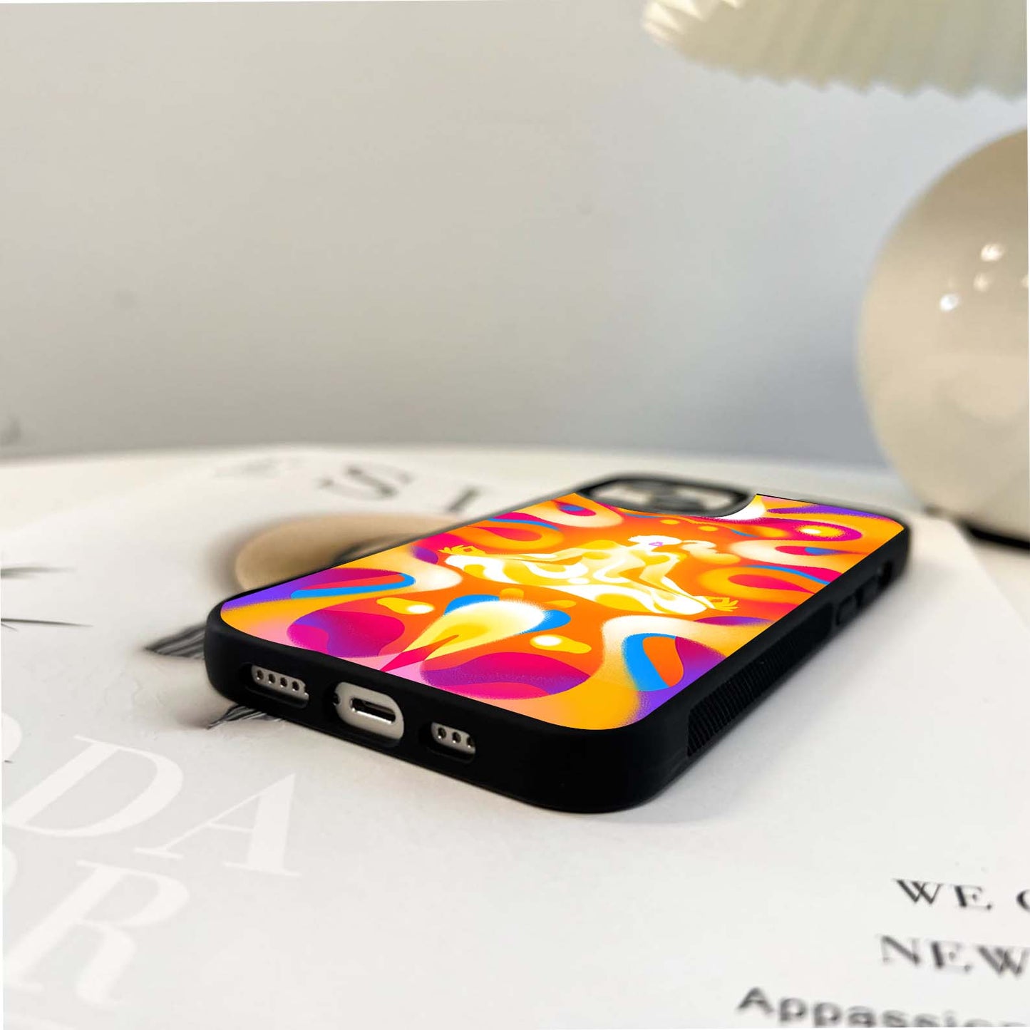 Vibrant Zen Pulse Glass Case