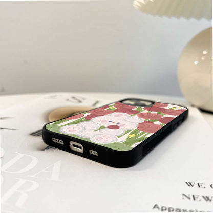 Tulip Garden Snuggle Glass Case