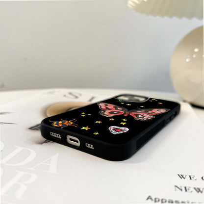 Miracle Butterfly Pattern Glass Case