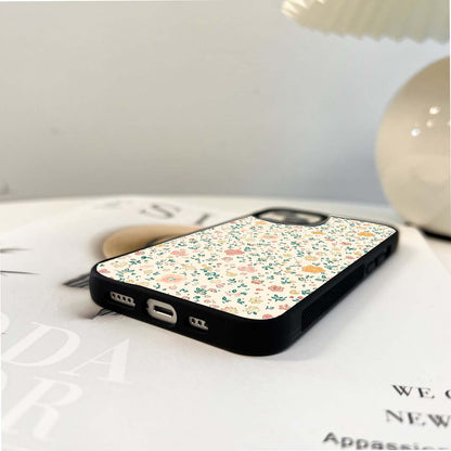 Whimsy Blossom Pattern Glass Case