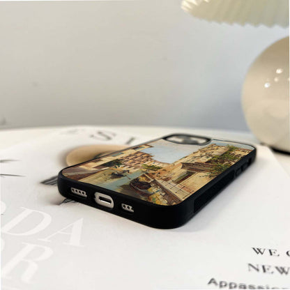 Venice Canal Scene Glass Case