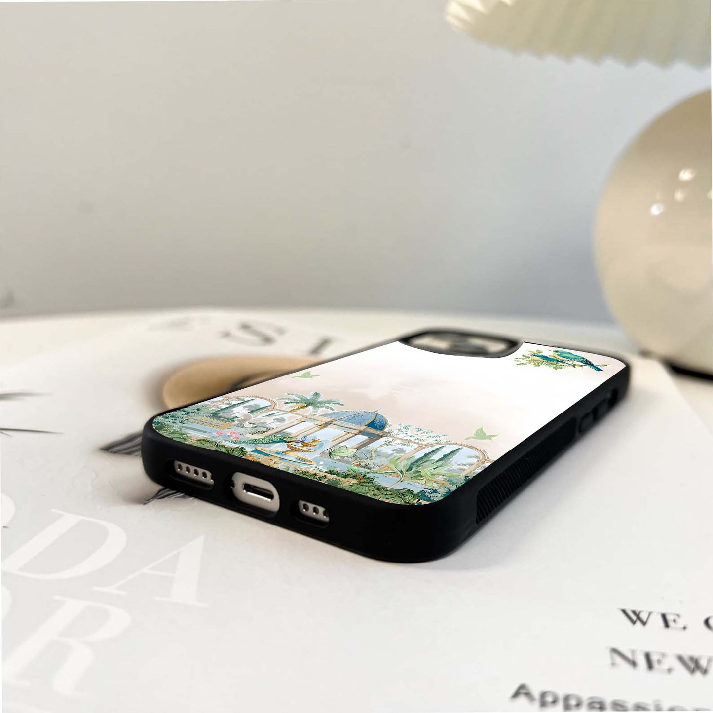 Peachy Sketch Muse Glass Case