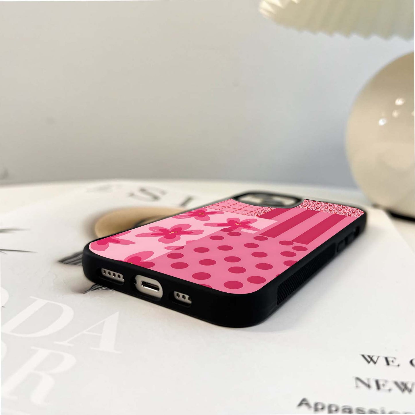 Pink Multiple Arts Glass Case