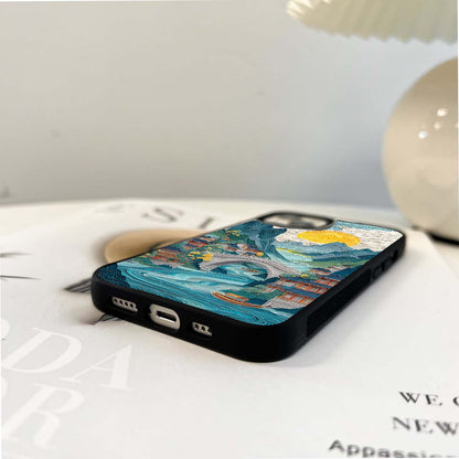 Sunrise River Village Glass Case