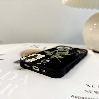 Moonlit Crane Harmony Glass Case