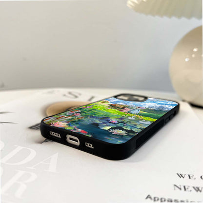 Whimsical Countryside Garden Glass Case