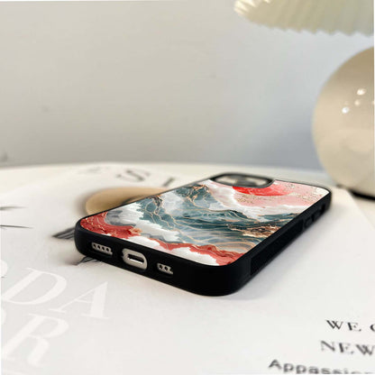 Waving Greenery Scenery Glass Case