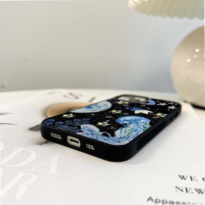 Celestial Jellyfish Dream Glass Case