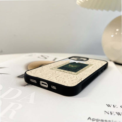 Pastel Biege Wall Art Glass Case