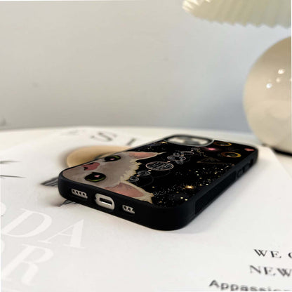 Galactic Cat Glass Case