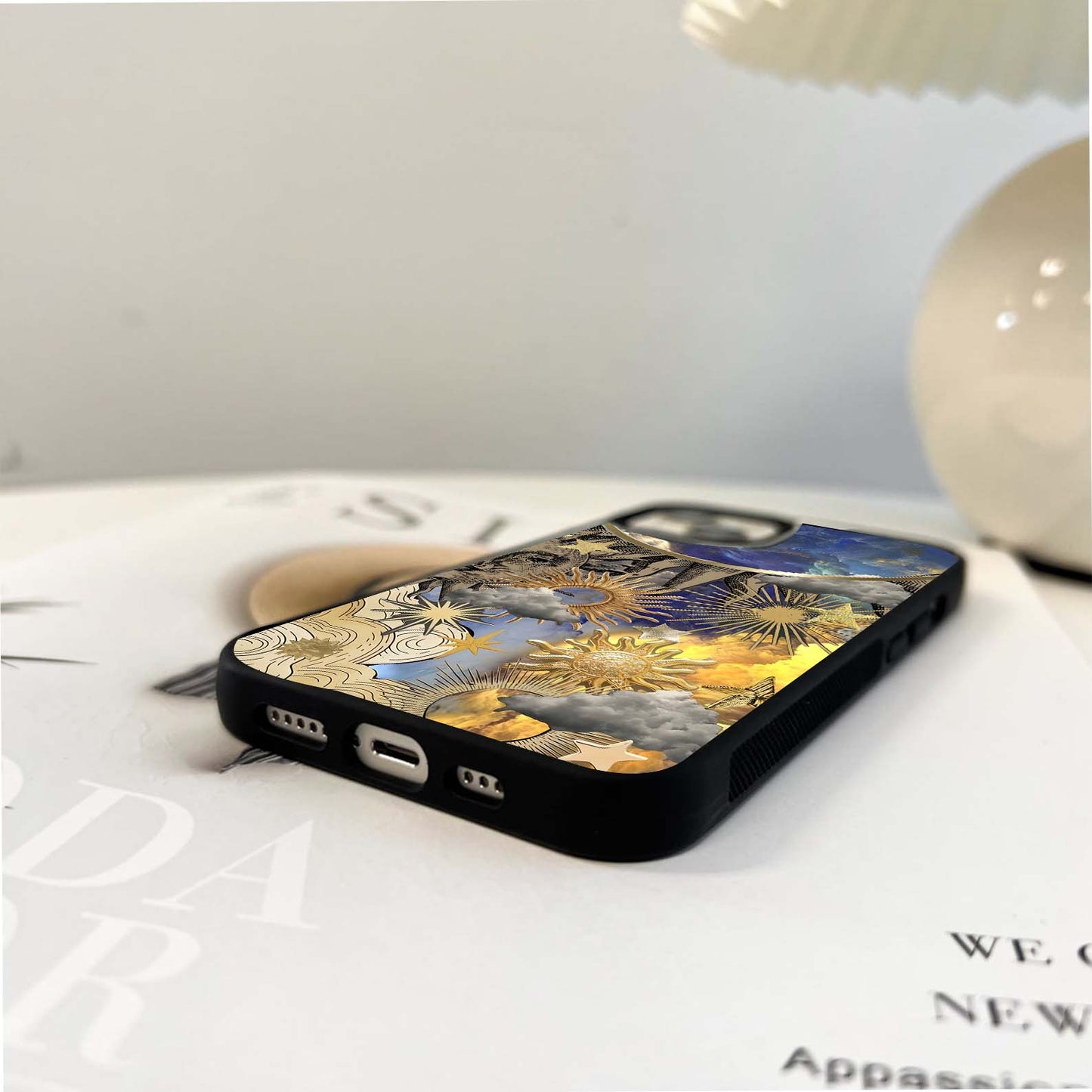 Boho Suns Aesthetic Glass Case