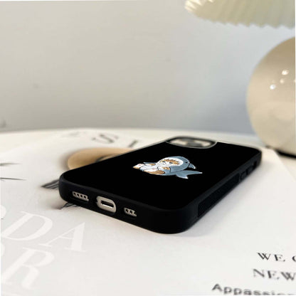 Cat With Shark Dress Glass Case