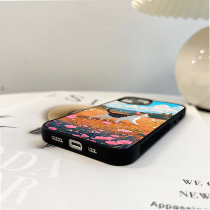 Walking Cat Glass Case