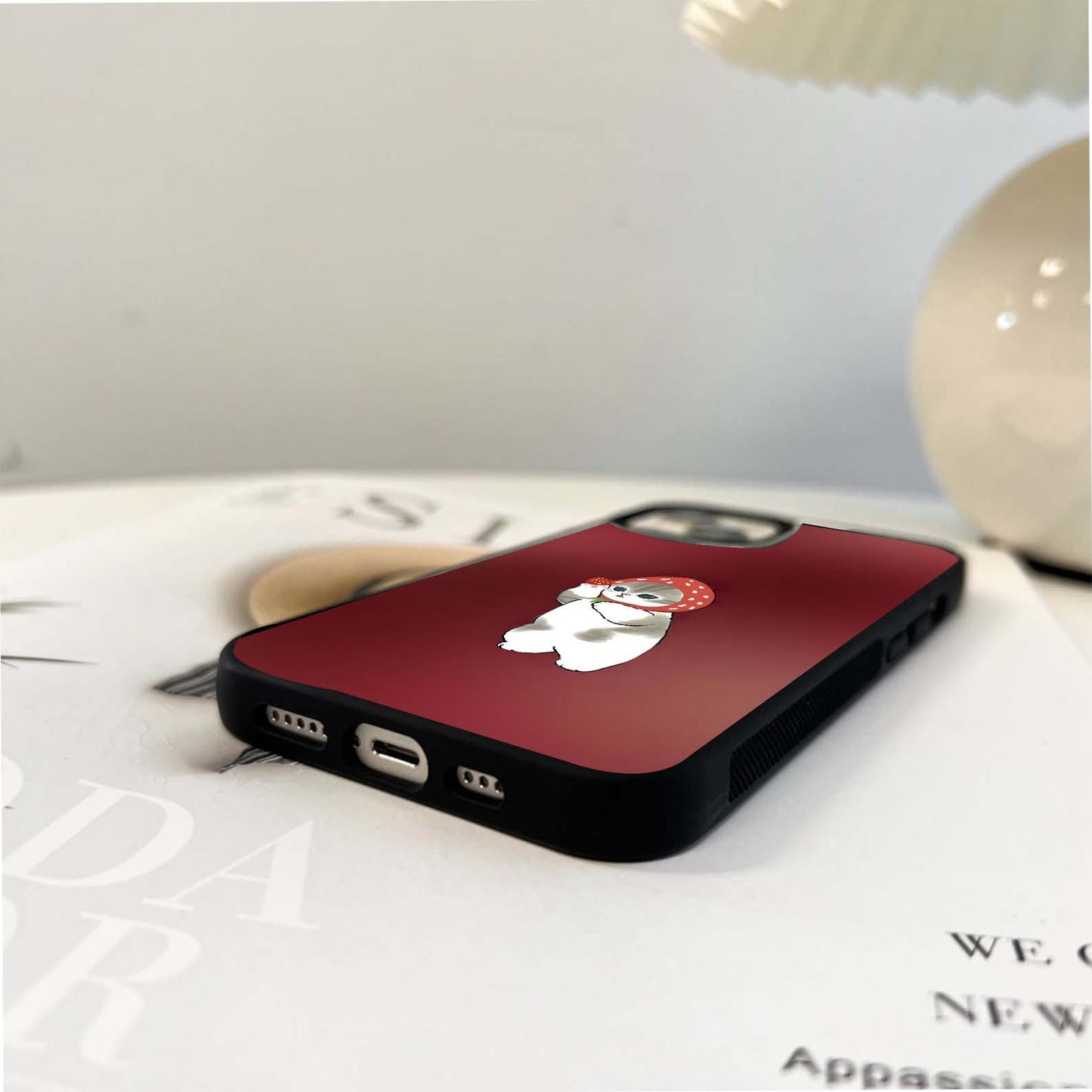 Dancing Cat Glass Case