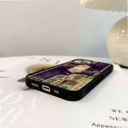 Velvet Mughal Art Glass Case