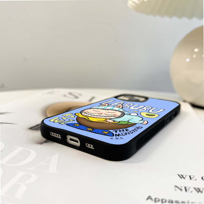 Lavender Background With Labubu Glass Case