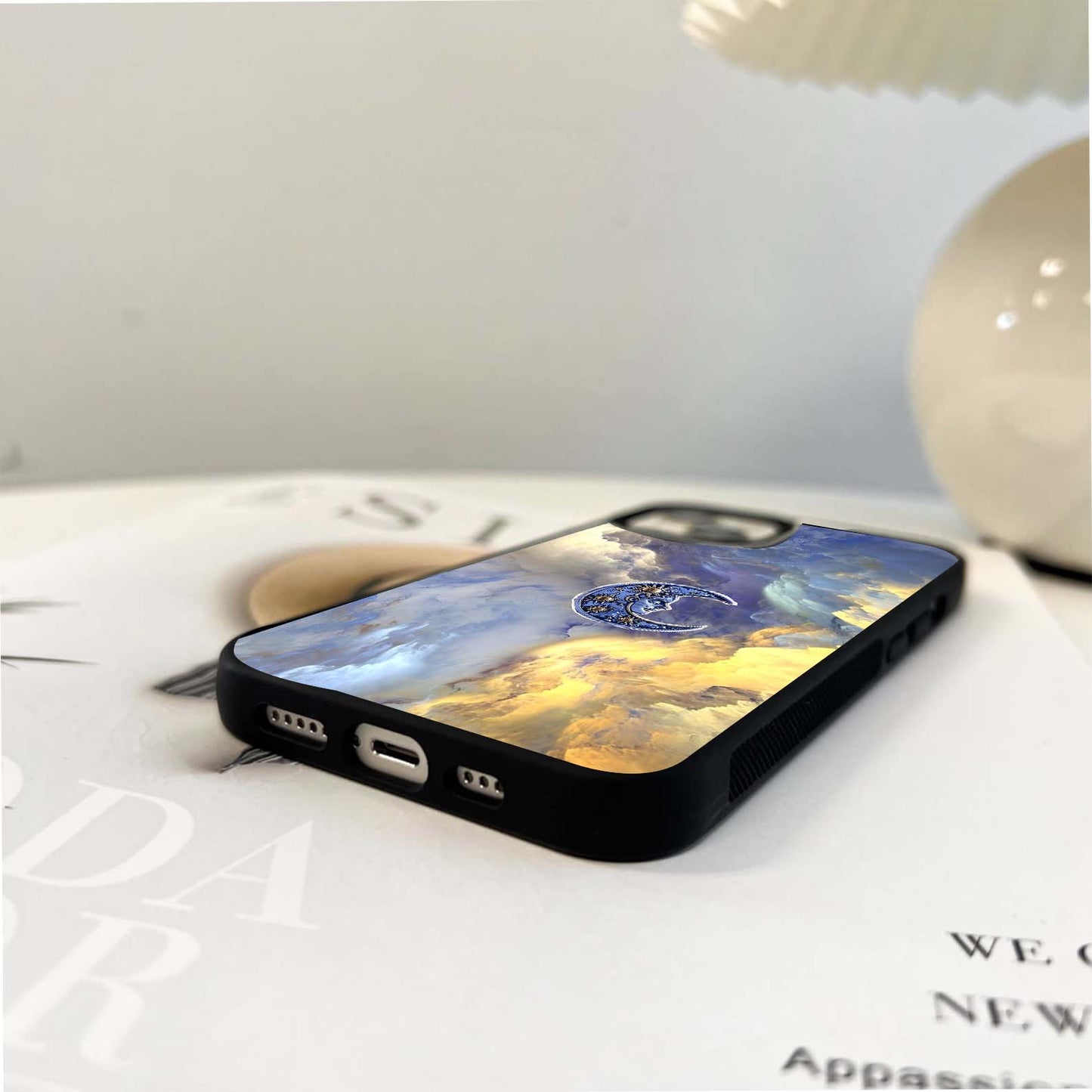 Artistic Cloudy Sky Glass Case