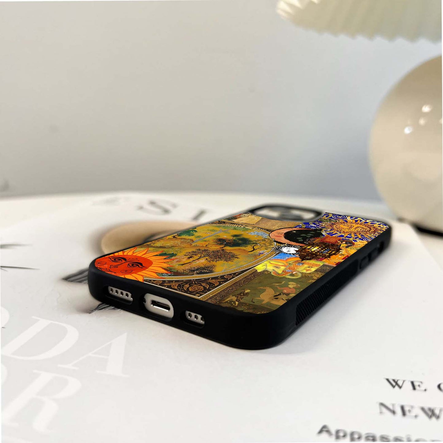 Aesthetic Shuffle Moon Glass Case