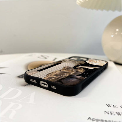 Moon Night Greece Glass Case