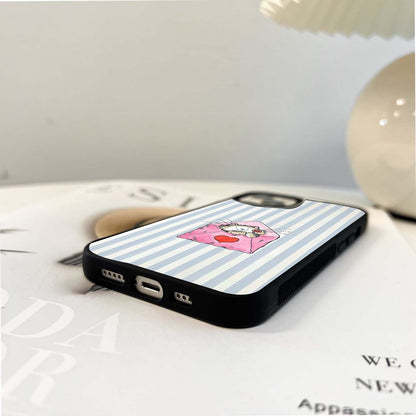 Beared Cat Glass Case