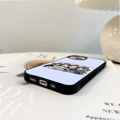 Lavender Background With BFF Glass Case