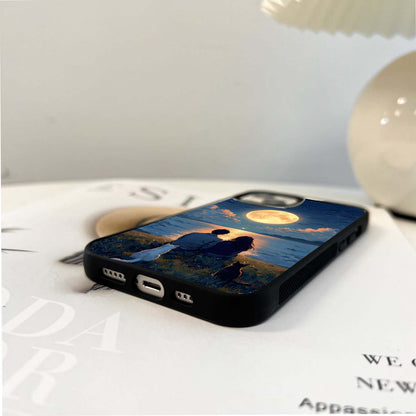 Moonlit Lakeside Promise Glass Case