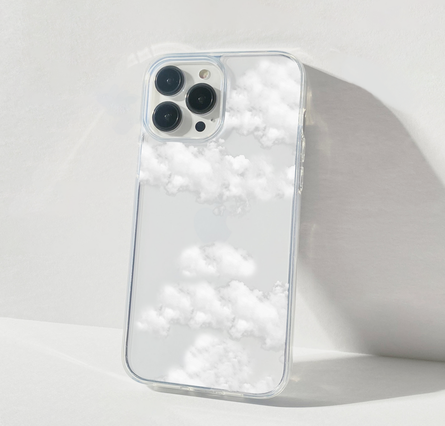 Cloud Pattern Soft Clear Silicon Case Cover