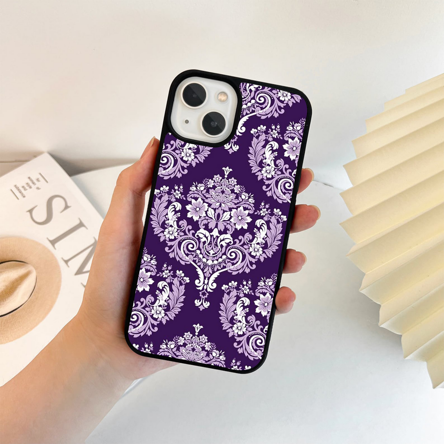 Purple Petal Royale Glass Case